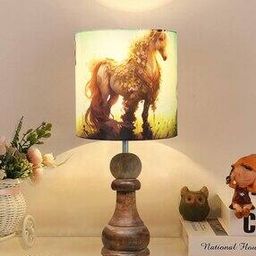 Table Lamp with Wooden Pawn -image-37