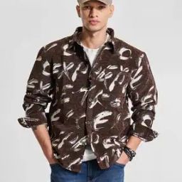 Men Relaxed Fit Abstract Jacket-picture-12