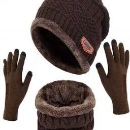 Men Fur Beanie & Neck Cover-picture-49