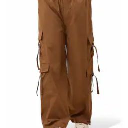 Women Baggy Fit Cargo Pants-image-70