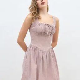Women Checks A-Line Dress-image-66