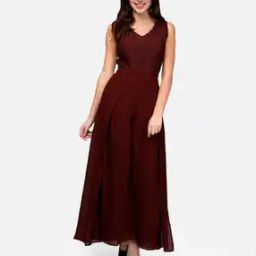 Sleeveless Jumpsuit with Overskirt-image-98