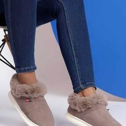 Women Regular Fit Booties with Fur Accent-image-57