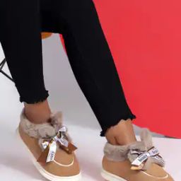 Women Regular Fit Booties with Fur Accent-picture-46