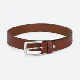 Genuine Leather Belt with Buckle Closure-image-22