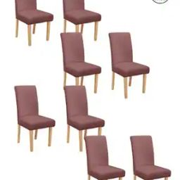 Pack of 8 Textured Slip-On Chair Covers-51