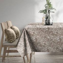 Leaf Print 6-seater Table Cover 72" x 52"-image-1