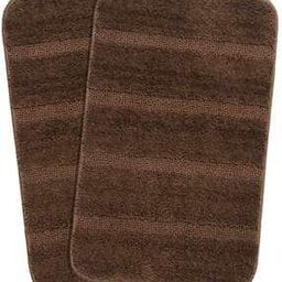 Set of 2 Striped Rectangular Bath Mats 1.1' X 1.6'-7