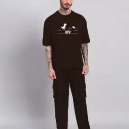 Men Graphic Print T-Shirt 2-Piece Sets-image-98