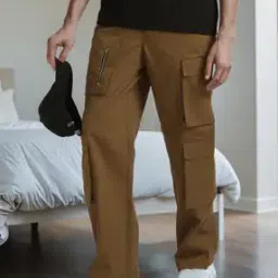 Shein Full Length Cargo Pants With Zipper Pockets-image-91