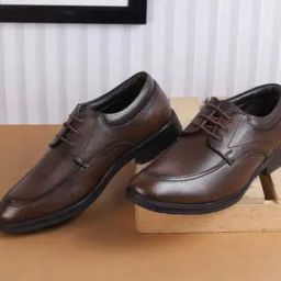 Formal Lace-Up Shoes with Genuine Leather Upper-image-47