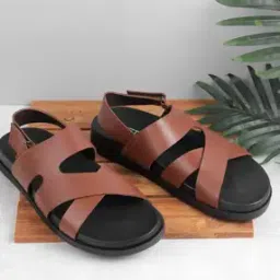 Men Strappy Sandals with Buckle Fastening-picture-45