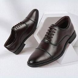 Men Round-Toe Fromal Lace-Up Stacked Shoes-image-58