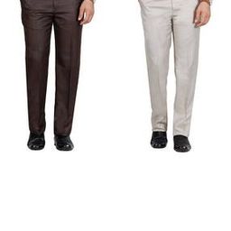 Pack of 2 Flat-Front Relaxed Fit Trousers-image-89