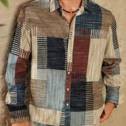 Men Colourblock Regular Fit Shirt-image-35
