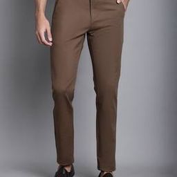 cantabil Solid Relaxed Fit Trousers-picture-31