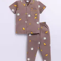 Girls Graphic Nightwear Set-image-4
