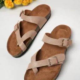 Women Open-Toe Slip-On Flat Sandals-image-52