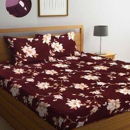 Floral Printed Double Size   Bedsheet-image-30