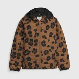Printed Zip-Front Hooded Puffer Jacket-picture-16