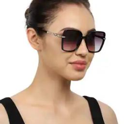 Women UV Protected Lens Oversized Sunglasses - A3062-A1-62