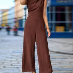 Women Round Neck Sleeveless Jumpsuit-image-119