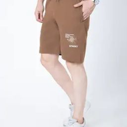 Men Regular Fit Bermudas with Drawstring Waist-image-96