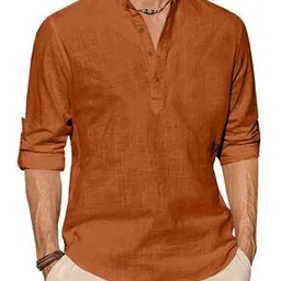 shopyclick  Men Regular Fit Straight Short Kurta-picture-14