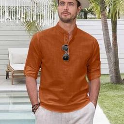 Men Cotton Short Kurta-image-11