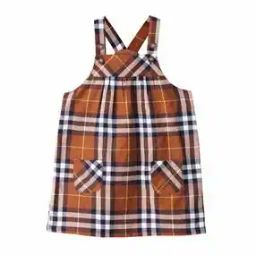 Checked A-Line Dress-image-43