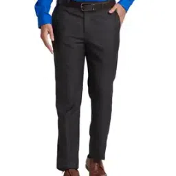 Relaxed Fit Flat-Front Trousers-image-42