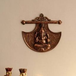 Lord Ganesha on Phanki Metal Wall Hanging-image-60