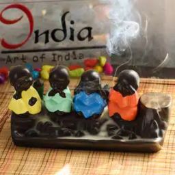Pack of 4 Handcrafted Meditating Buddha-26