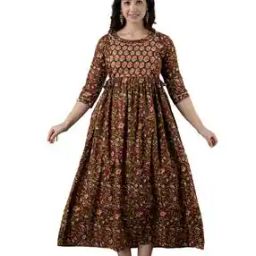 Floral Print Fit & Flare Dress-image-65