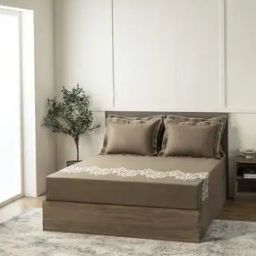 sansaar 180 TC Embroidered Bedsheet with 2 Pillow Covers-picture-34