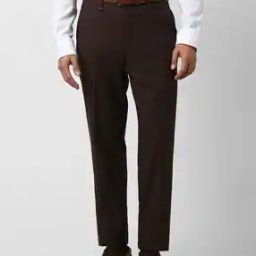 Men Straight Fit Flat-Front Trousers-image-56