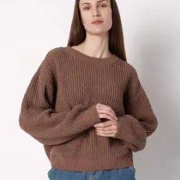 Ribbed Round-Neck Pullover-image-25