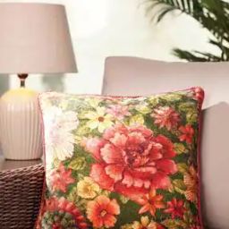 Brown Floral & Geometric Cusion-20