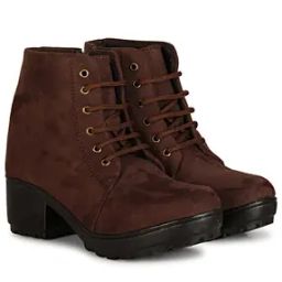 Women Ankle-Length Boots with Suede Upper-picture-7