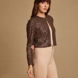 Women Embellished Shrug-24