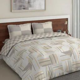 120TC Cotton Double Bedsheet with 2 Pillow Covers-37