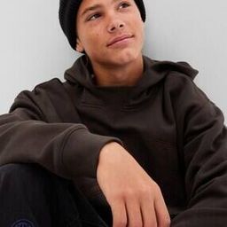 Hoodie with Brand Applique-image-9
