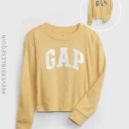 Sequin Logo Reversible T-Shirt-image-26