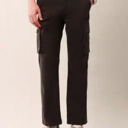 Men Straight Fit Flat-Front Trousers-image-34