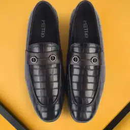 Men Formal Slip-On Shoes with Metal Accent-image-7