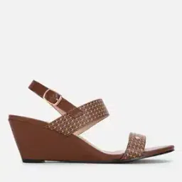 Women Printed Dual-Strap Wedges-image-23