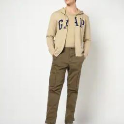 Mid-Rise Cargo Pants with Patch Pockets-image-7