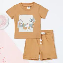 Boys Printed Shorts Set-image-5