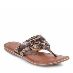 Animal Print Thong-strap Sandals-0