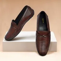Perforated Slip-On Loafers-image-41
